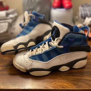 Nike Air Jordan 6 Rings 2016 Size 4Y US Team light/Blue-White (323419-400)